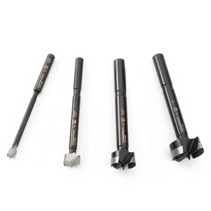 Commander Tool Steel Forstner Bit Set in Wooden Box 4 Pieces, large image number 2
