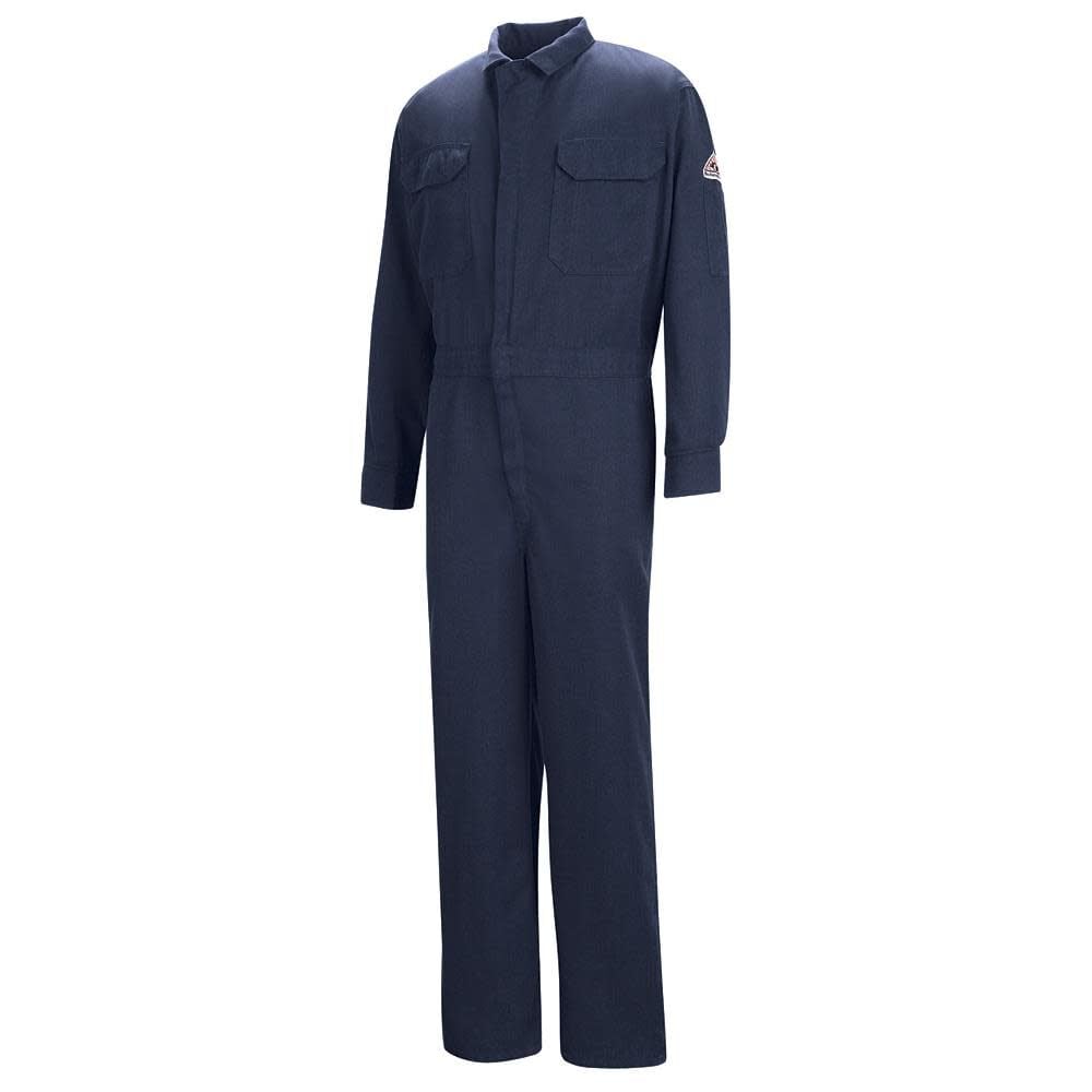 VF Imagewear Size 56 In. Long 7 oz Navy COOL TOUCH 2 Zip 8-Pocket Deluxe Contractor Coverall – CMD6NV-56-LN