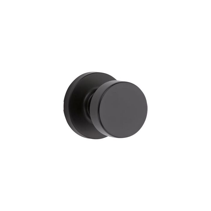 Kwikset Pismo Door Knob Matte Black Hall & Closet Passage, large image number 0