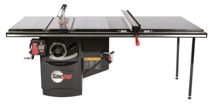 Sawstop 10 Inch 230V 5HP 3 Phase Cabinet Saw with 52 Inch T-Glide Advance Rip Fence