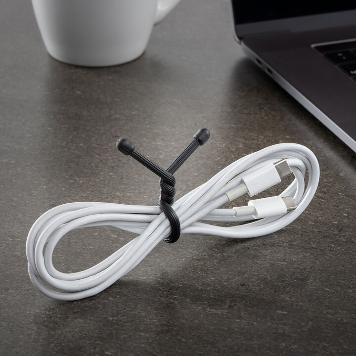 Nite Ize Gear Tie Reusable Rubber Twist Tie 6in 2pk Black, large image number 8