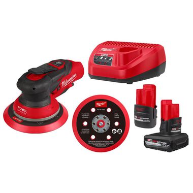 Milwaukee M12 FUEL 6" Random Orbital Sander Kit (3/16")