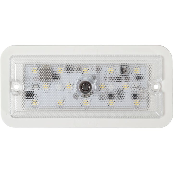 Buyers Products Company 5.8 Inch Rectangular LED Interior Dome Light with Built-In Switch, large image number 2