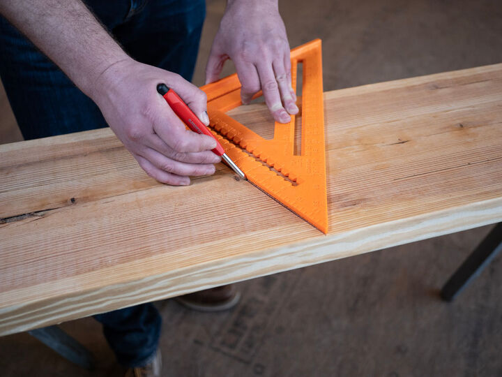 Johnson Level 12 Inch Structo-Cast Rafter Angle Square Glo Orange, large image number 5