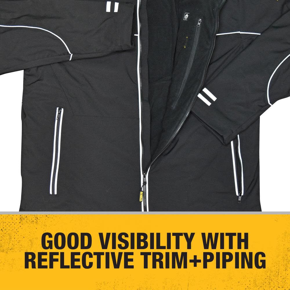 DEWALT Men's Heated Lightweight Soft Shell Jacket - Bare - Adapter Only, large image number 5