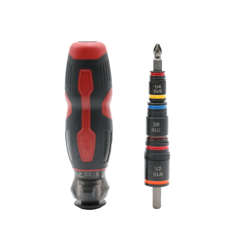 Malco Products C-RHEX 7-in-1 Flip Bit #2 Phillips Socket Set with Premium Grip Handle, large image number 1