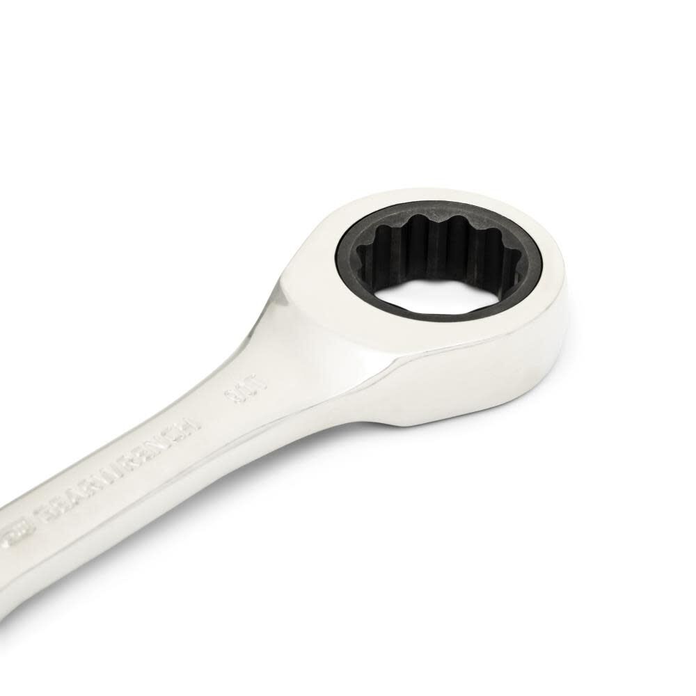 GEARWRENCH 11/16 Inch 90-Tooth 12 Point Stubby Combination Ratcheting Wrench, large image number 4
