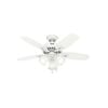 Hunter Fan Builder Ceiling Fan 42in LED Indoor Snow White, small