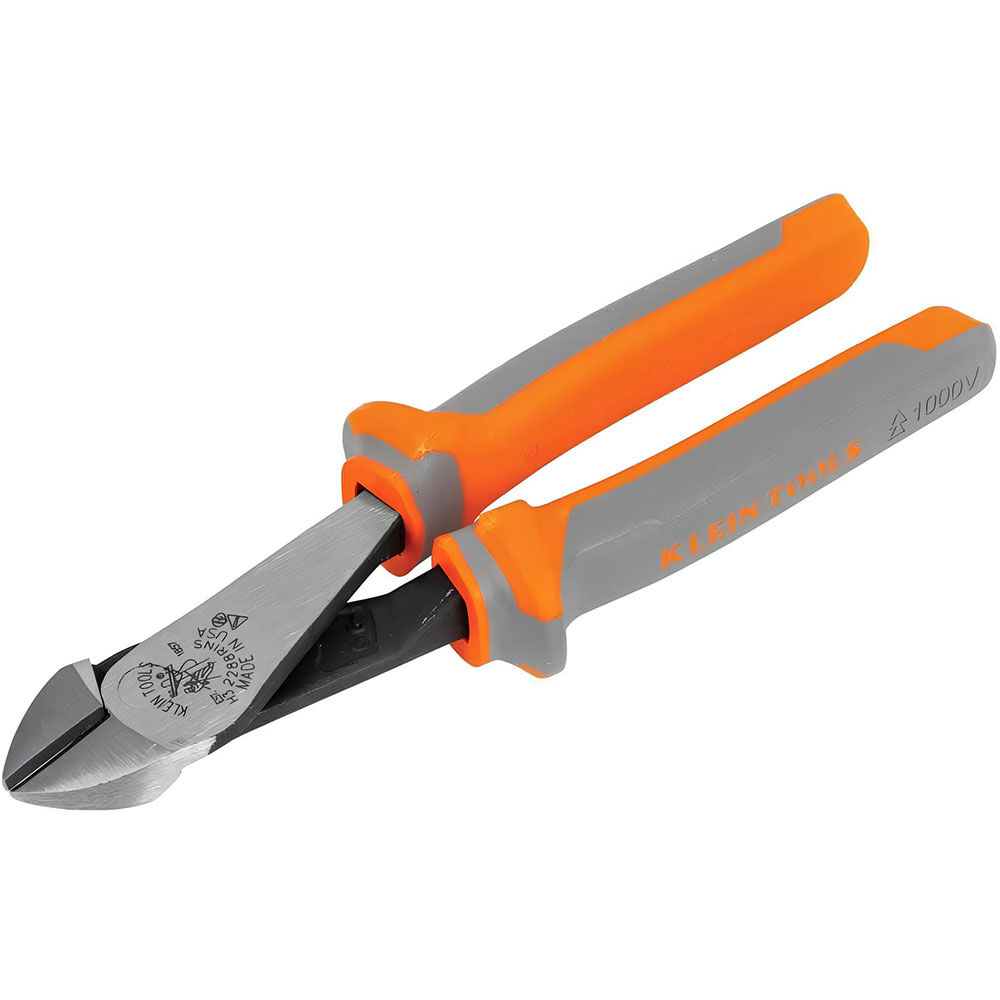 Klein Tools 8in Insulated Diagonal Pliers, large image number 1