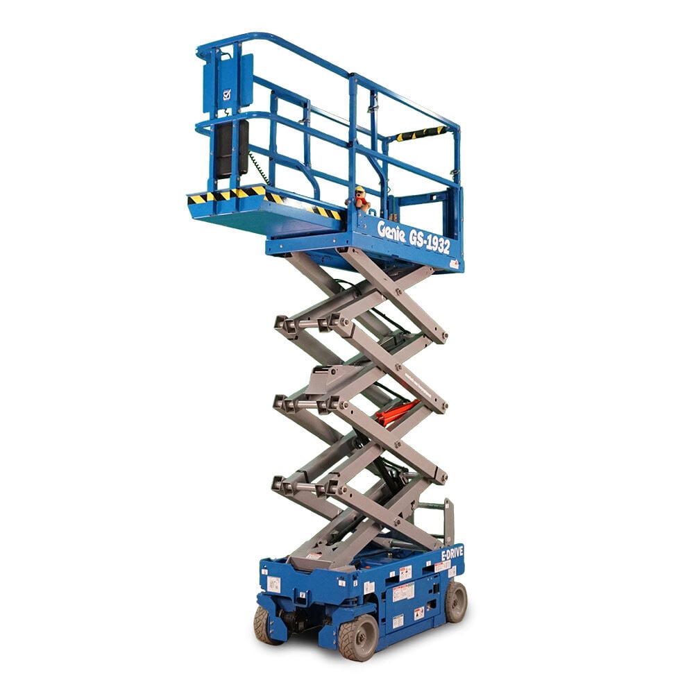 Genie 19' Scissor Lift 32in Width Electric with E-Drive, large image number 1