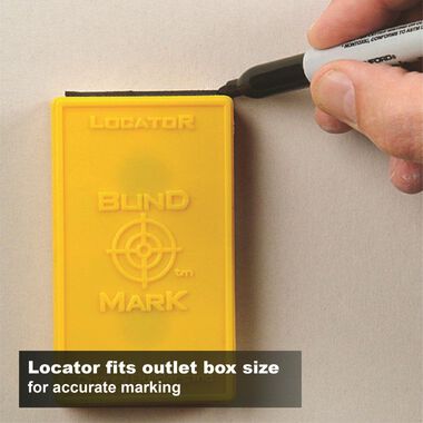 Calculated Industries Blind Mark XT Magnetic Drywall Cutout Tool for Single and Multi-Gang Rectangular Electrical Boxes, large image number 3