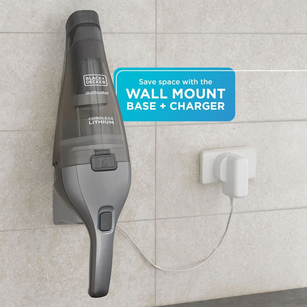 Aspirateur Balai Main Compact BLACK+DECKER Lithium - Gris, Modèle HNVC220BCZ01, Neuf Sous Blister