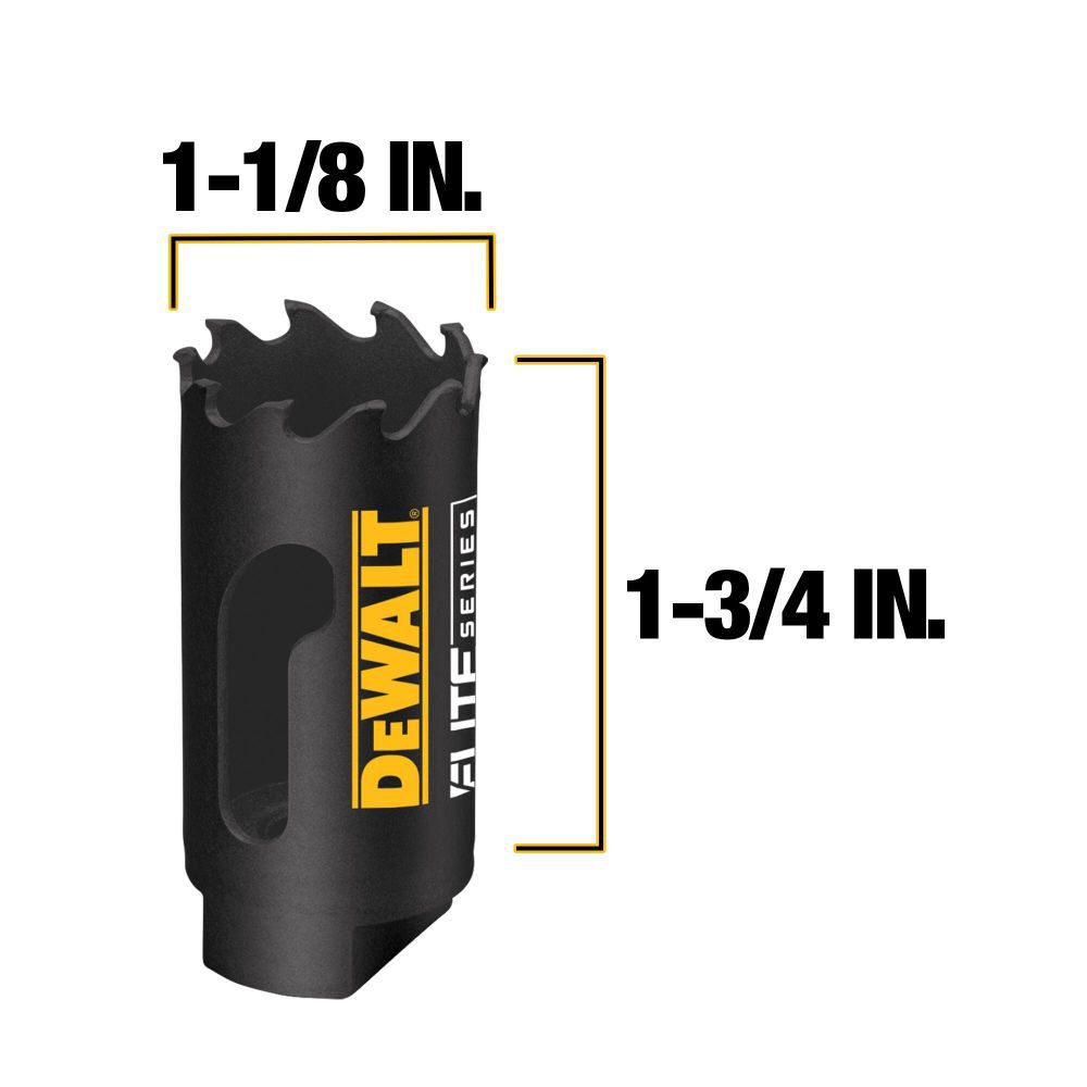 DEWALT ELITE SERIES Metal Cutting Carbide Hole Saws 1 1/8in, large image number 2