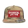 Occidental Leather Oxy Flatbill Trucker Hat Camo with Red Patch OSFM, small image number 2