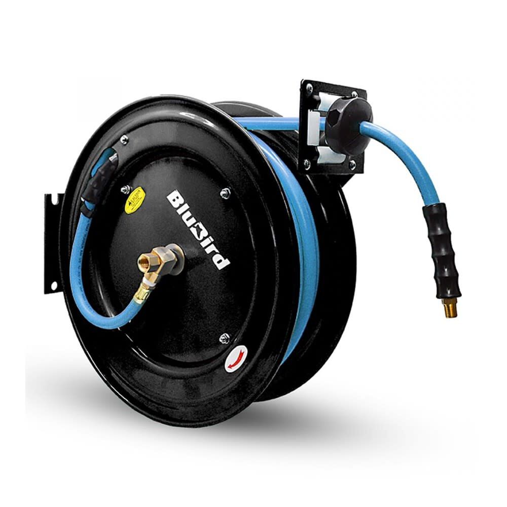 BluBird 3/8 Inch x 25 Ft Black Steel Single Arm Retractable Air Hose Reel, large image number 8