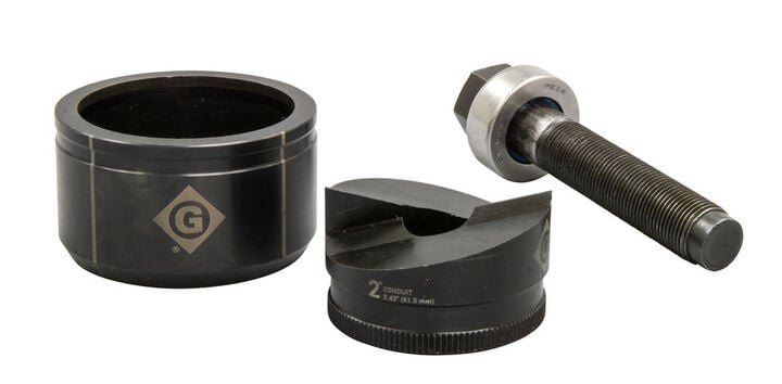Greenlee 2 Inch Conduit Size Slug-Buster Knockout Set, large image number 2