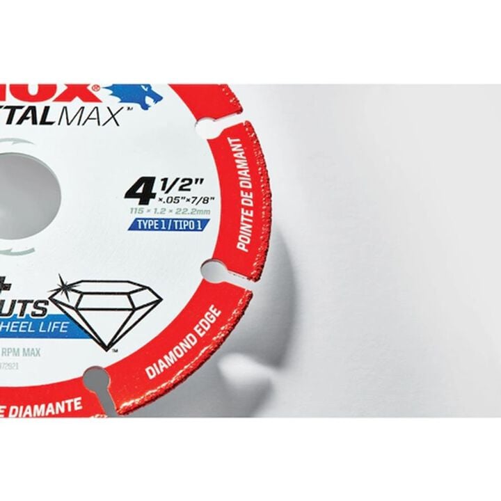 Lenox MetalMax 4 1/2 Inch Segmented Rim Diamond Cutting Wheel for Metal, large image number 3