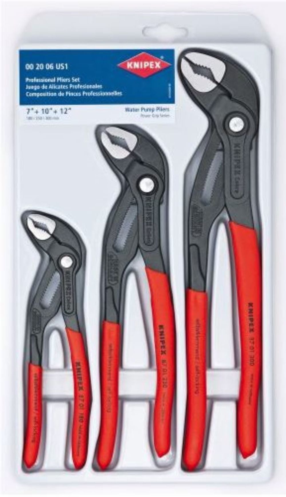 Knipex Cobra High Tech Water Pump Pliers Set 3pc, large image number 4