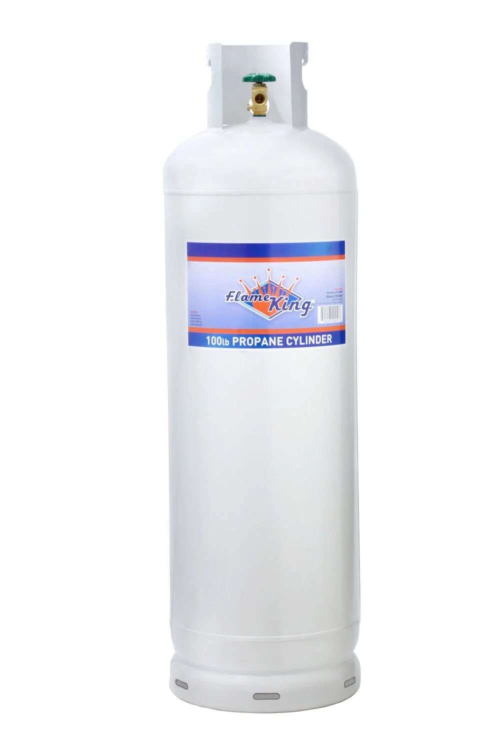 Flame King 100 Lb Steel Propane Cylinder with POL Valve Empty, large image number 1