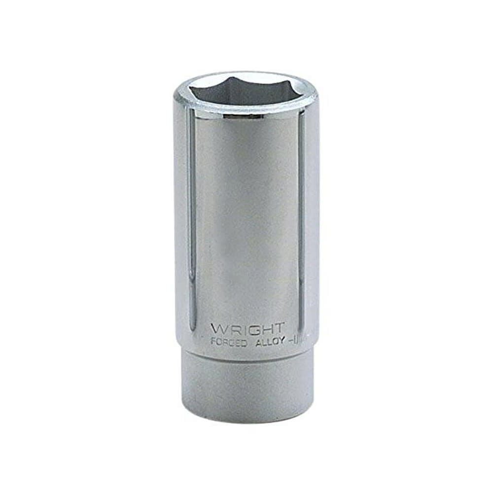 Wright Tool 9/16 x 1/2 Inch SAE 12-Point Full Polish Steel Deep Impact Socket, large image number 1