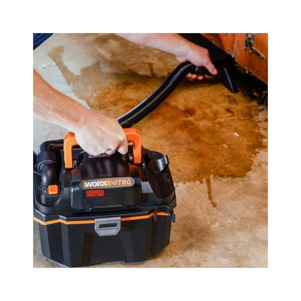 Worx 2.1 Gallon 20V Cordless Wet/Dry Vacuum 35.31 Cfm Kit, large image number 3
