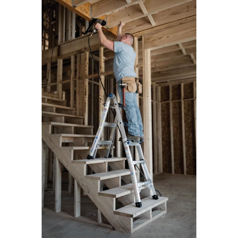 Werner Aluminum 300-lb Telescoping Type Ia Multi-Position Ladder, large image number 20