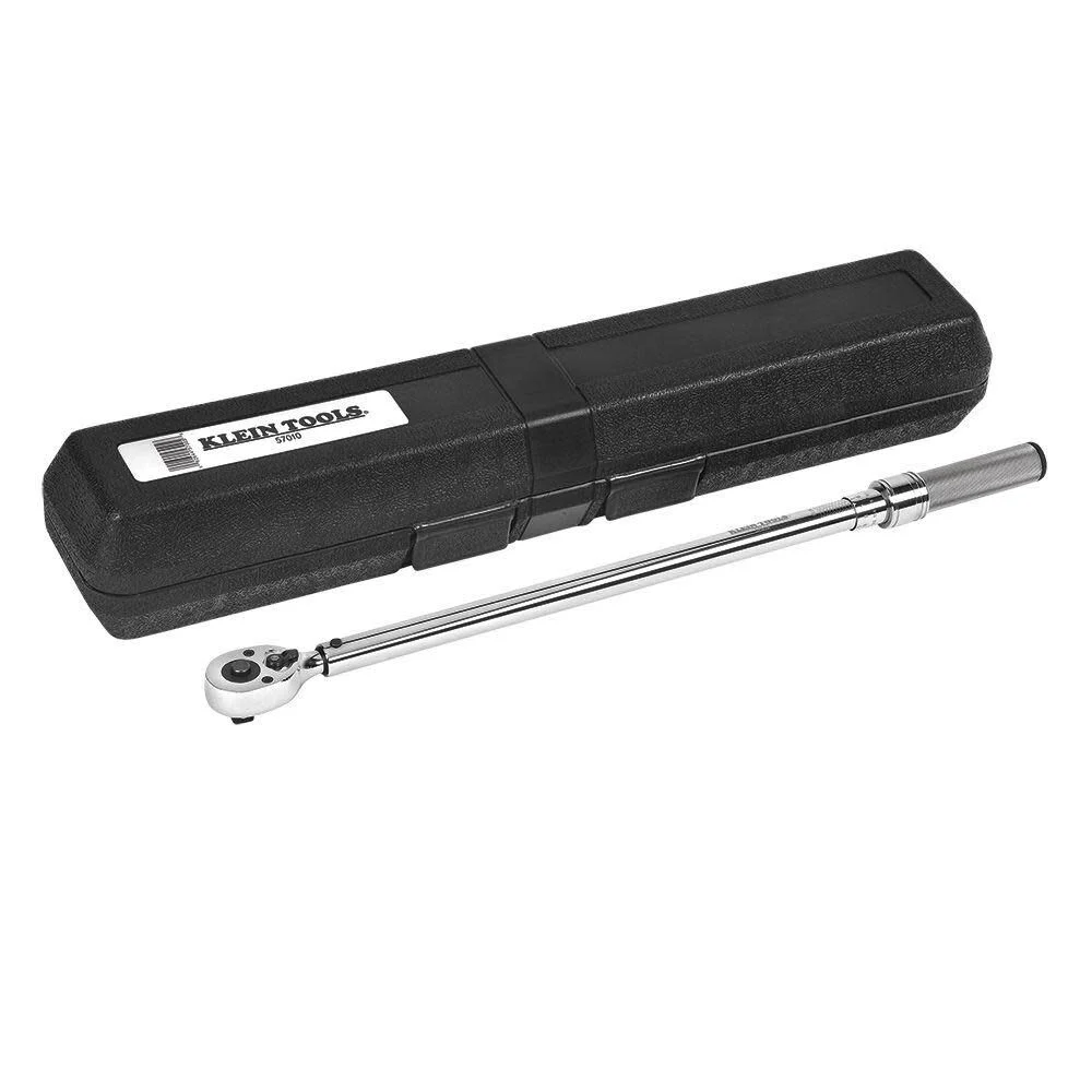 Klein Tools Micro-Adjustable Torque-Sensing Wrench with 1/2In Square-Drive Ratchet Head, large image number 1