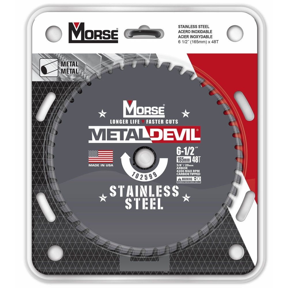 MK Morse 6 1/2in 48 Tooth Metal Devil Circular Saw Blade, large image number 2