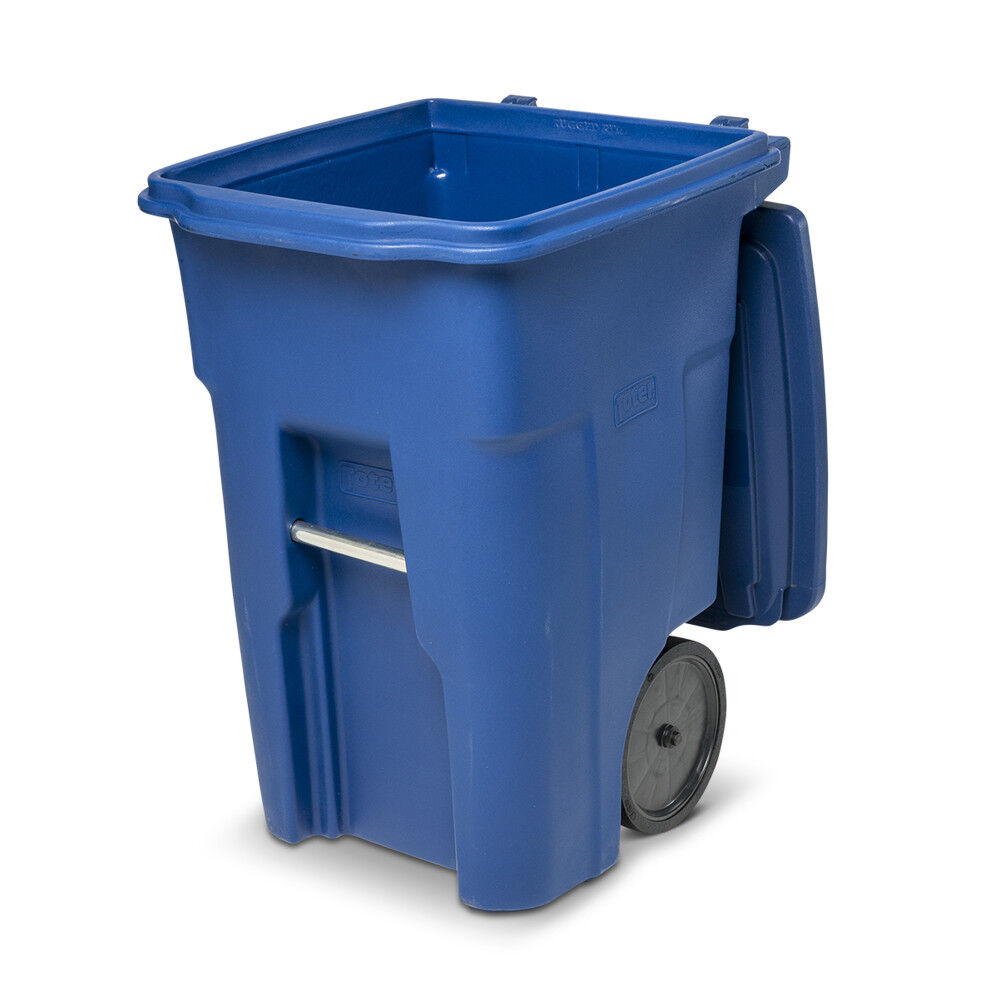 Toter 48 Gallon Trash Can with Smooth Wheels and Lid, large image number 6