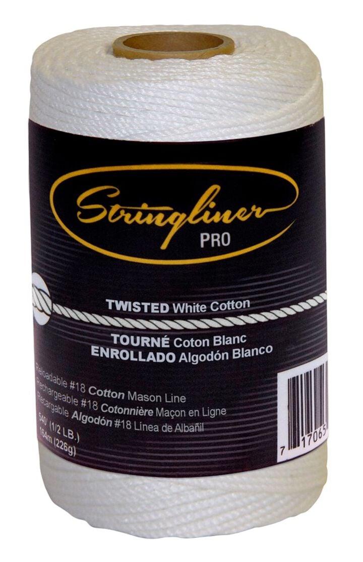 Stringliner Cotton Replacement Roll Twisted Cotton Line-White 1080 ft, large image number 0