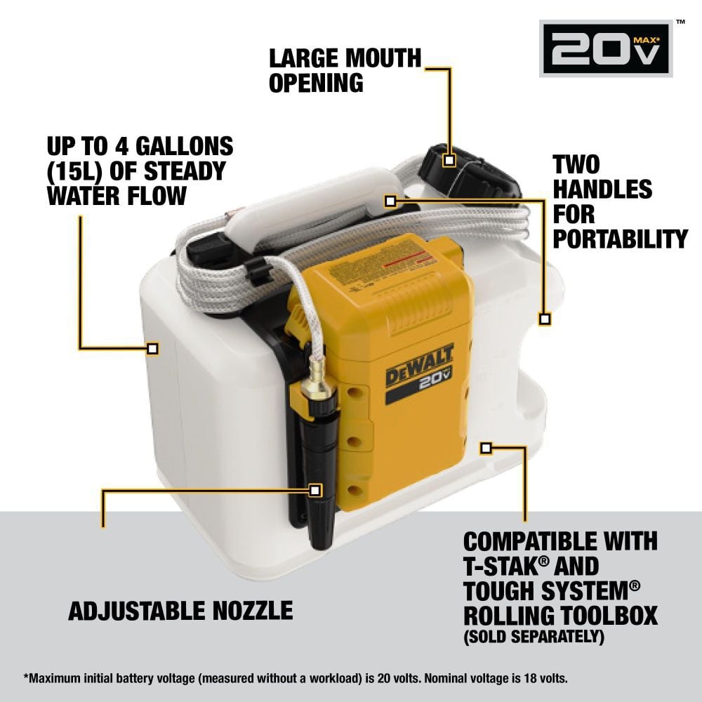 DEWALT 20V MAX Powered Water Tank (Bare Tool) Simolary simolary.com 6
