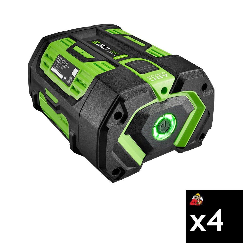 EGO Power+ 56V 6Ah ARC Lithium Battery with Fuel Gauge 4 Pieces, large image number 1