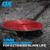 Ox Tools Pro Universal 12 Inch Turbo Rim Diamond Blade for Fast Cuts in Concrete, Metal, and Stone, small image number 4