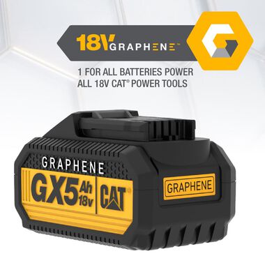 CAT 18V 1 FOR ALL 5Ah Graphene Battery, large image number 6
