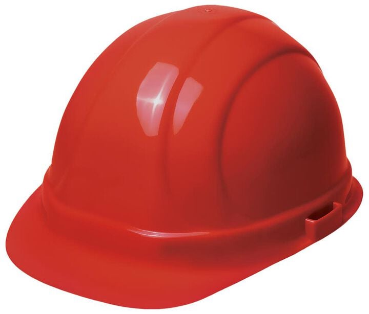 Delta Plus Omega II Ratchet Suspension Hard Hat - Red
