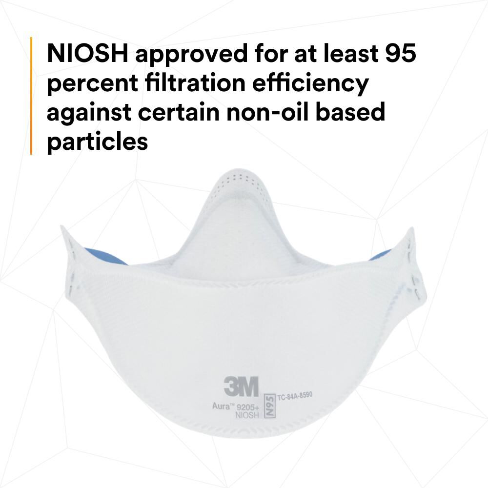 3M Aura 9205+ N95 Particulate Respirator 20 Pieces, large image number 6