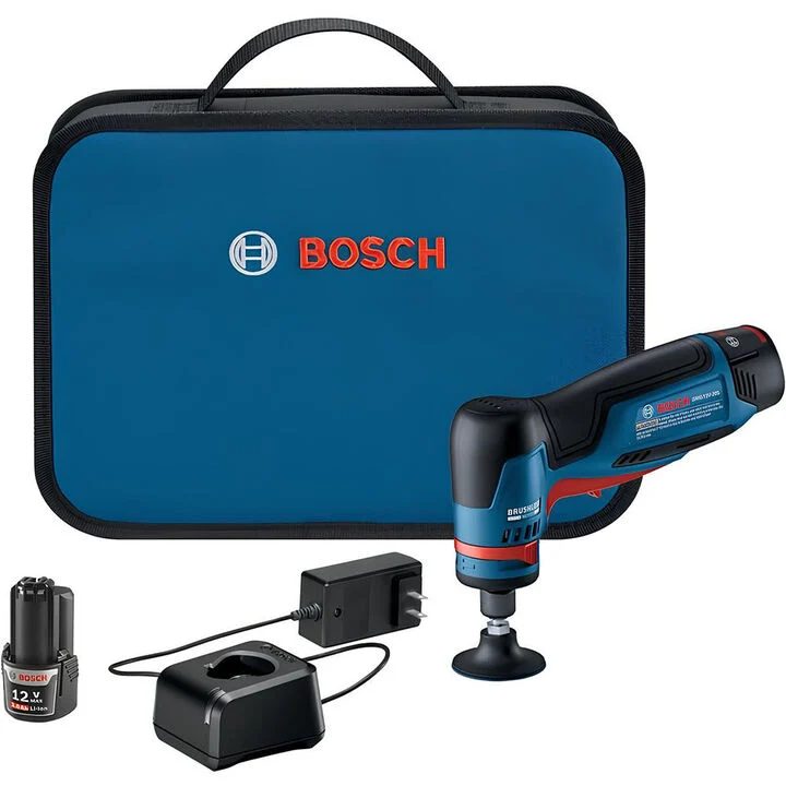 Bosch 12V Max Brushless 1/4 Inch Right Angle Die Grinder Kit with 3 Ah Battery 2pk