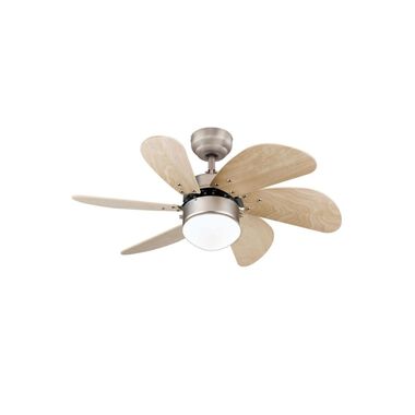 Westinghouse 30in TurboSwirl Brown Brushed Aluminum Ceiling Fan