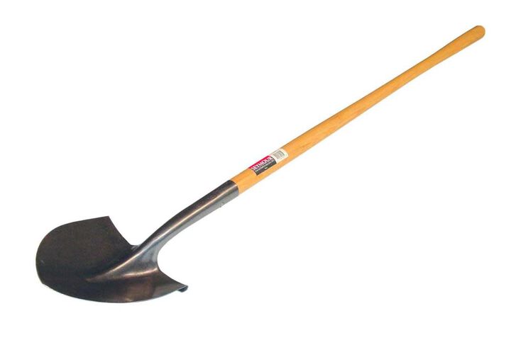 Structron Shovel Round Point Hardwood Handle