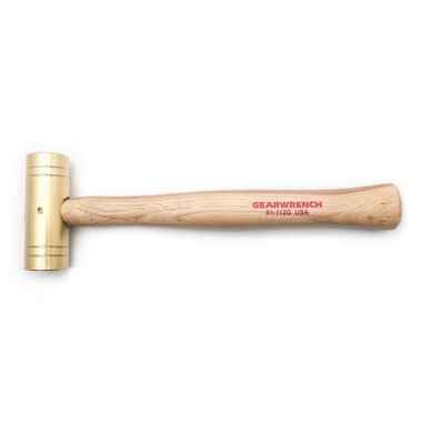 GEARWRENCH Hammer Brass with Hickory Handle 32 oz