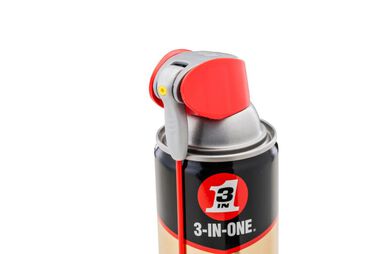 3-IN-ONE Garage Door Spray LUBE Aerosol Spray Oil Lubricant for Hinge Door  Track Chain Pulley Latch W/ Permanent Red Straw Three in 1 10058 