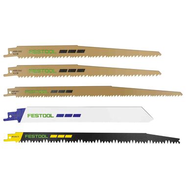 Festool RS-Sort/5 Sabre Reciprocating Saw Blade Set 5pk