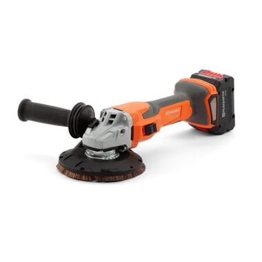 Husqvarna HG125B Battery Powered Cordless Angle Grinder Kit with Battery & Charger