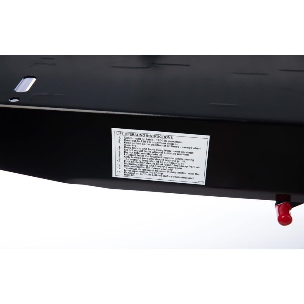Handy Industries 1200 Lbs Capacity 80 x 24 Inch Air Lift, Gray, large image number 4