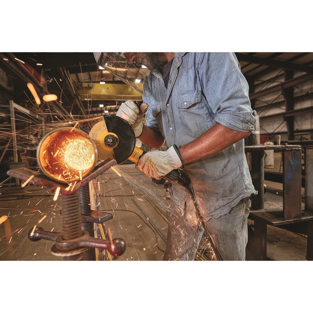 DEWALT 5in / 6in Paddle Switch Small Angle Grinder with Kickback Brake No Lock, large image number 4