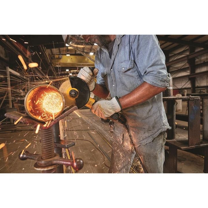 DEWALT 5in / 6in Paddle Switch Small Angle Grinder with Kickback Brake No Lock, large image number 3