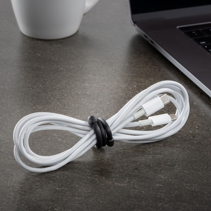 Nite Ize Gear Tie Reusable Rubber Twist Tie 6in 2pk Black, large image number 7