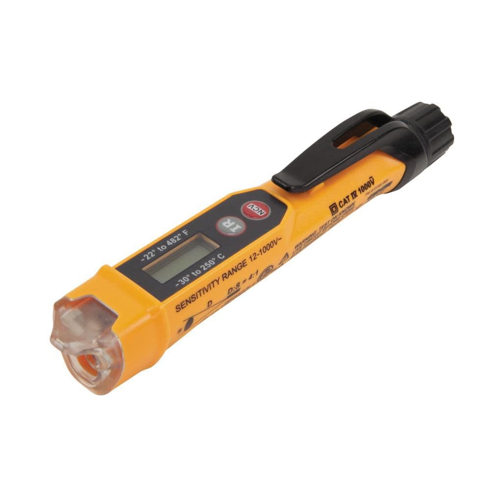 Klein Tools Non-Contact Voltage Tester Pen with Infrared Thermometer, 12 to 1000V AC, large image number 1
