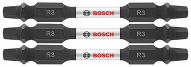 Bosch 3 pc. Impact Tough 2.5 In. Square #3 Double-Ended Bits, large image number 0