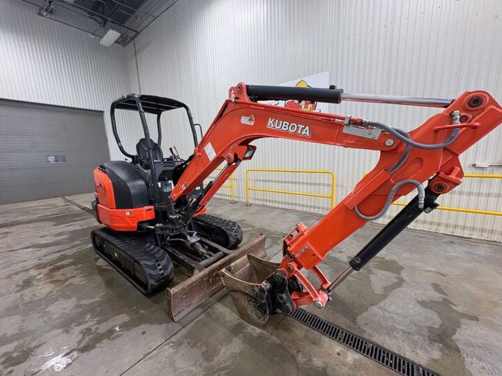 Kubota KX033-4 24.8HP Compact Tracked Excavator Used 2018, large image number 2